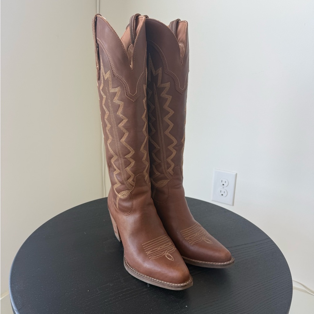 Durango Brown Heeled Western Boots